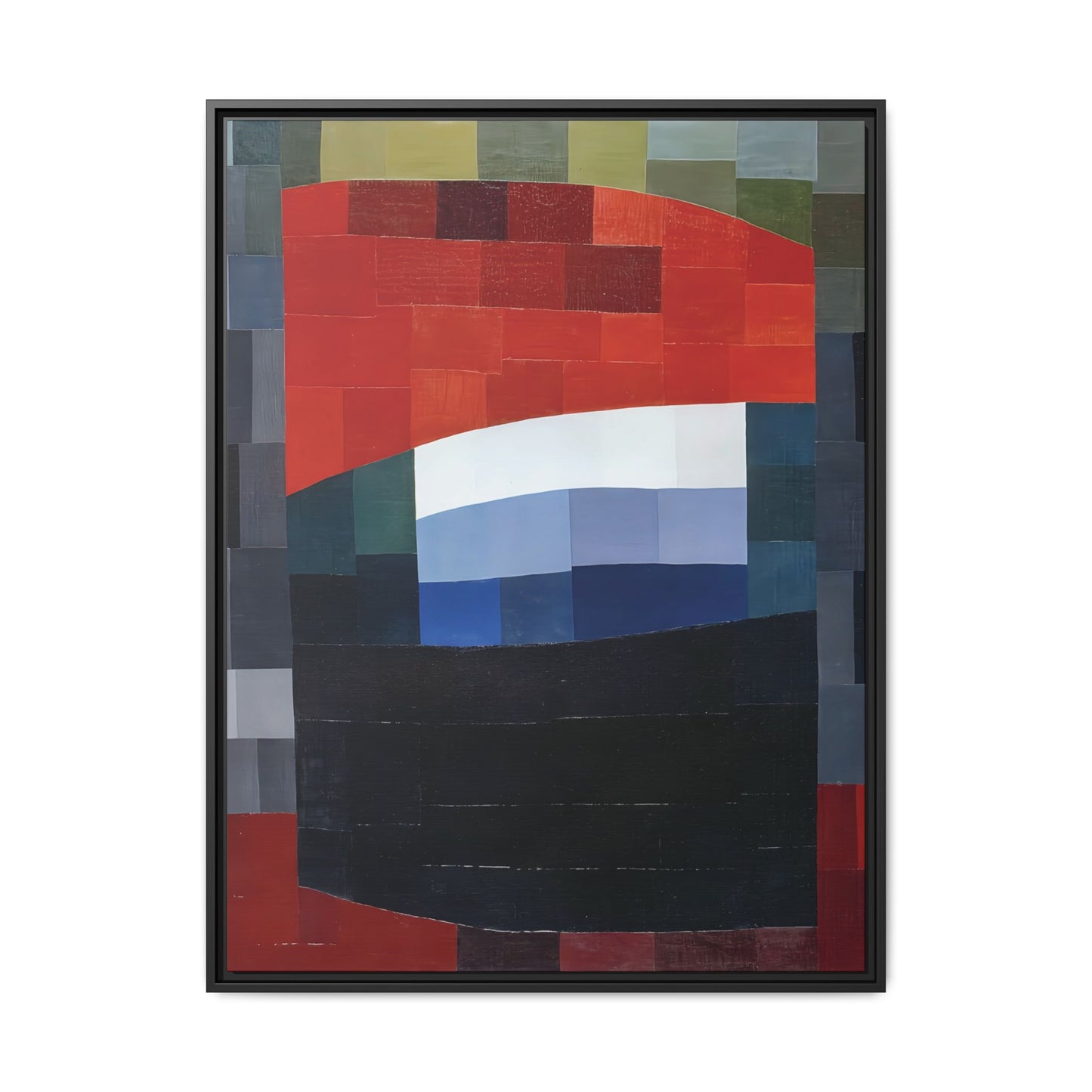 My Sky is Red (1933)  by Otto Freundlich / Toile encadrée sur caisse américaine