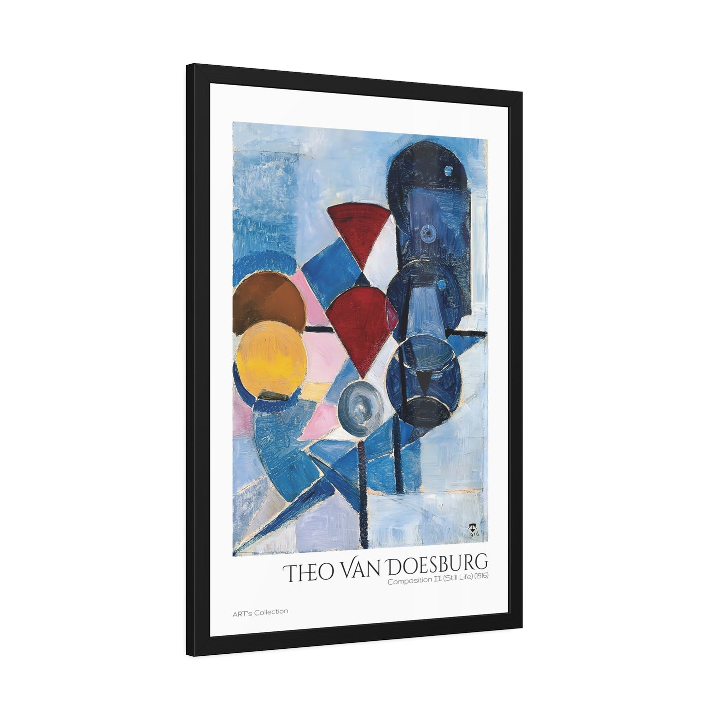 Composition II - Still Life (1916) by Theo Van Doesburg / Affiche Encadrée série ART's Collection