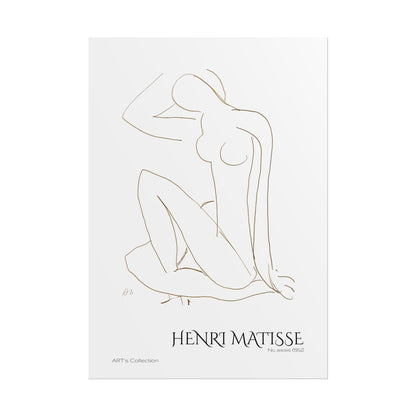 Nu assis (1952) by Henri Matisse / Affiche imprimée - Série ART's Collection