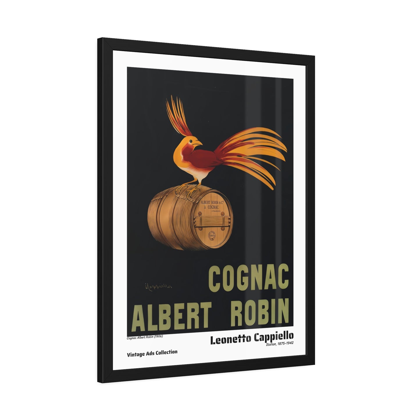Cognac Albert Robin (1906) by Leonetto Cappiello / Affiche Encadrée Vintage Ads Collection