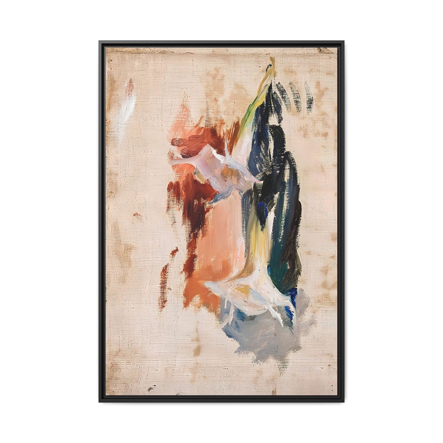 Study of a flower by Jan Ciaglinski  / Toile encadrée sur caisse américaine