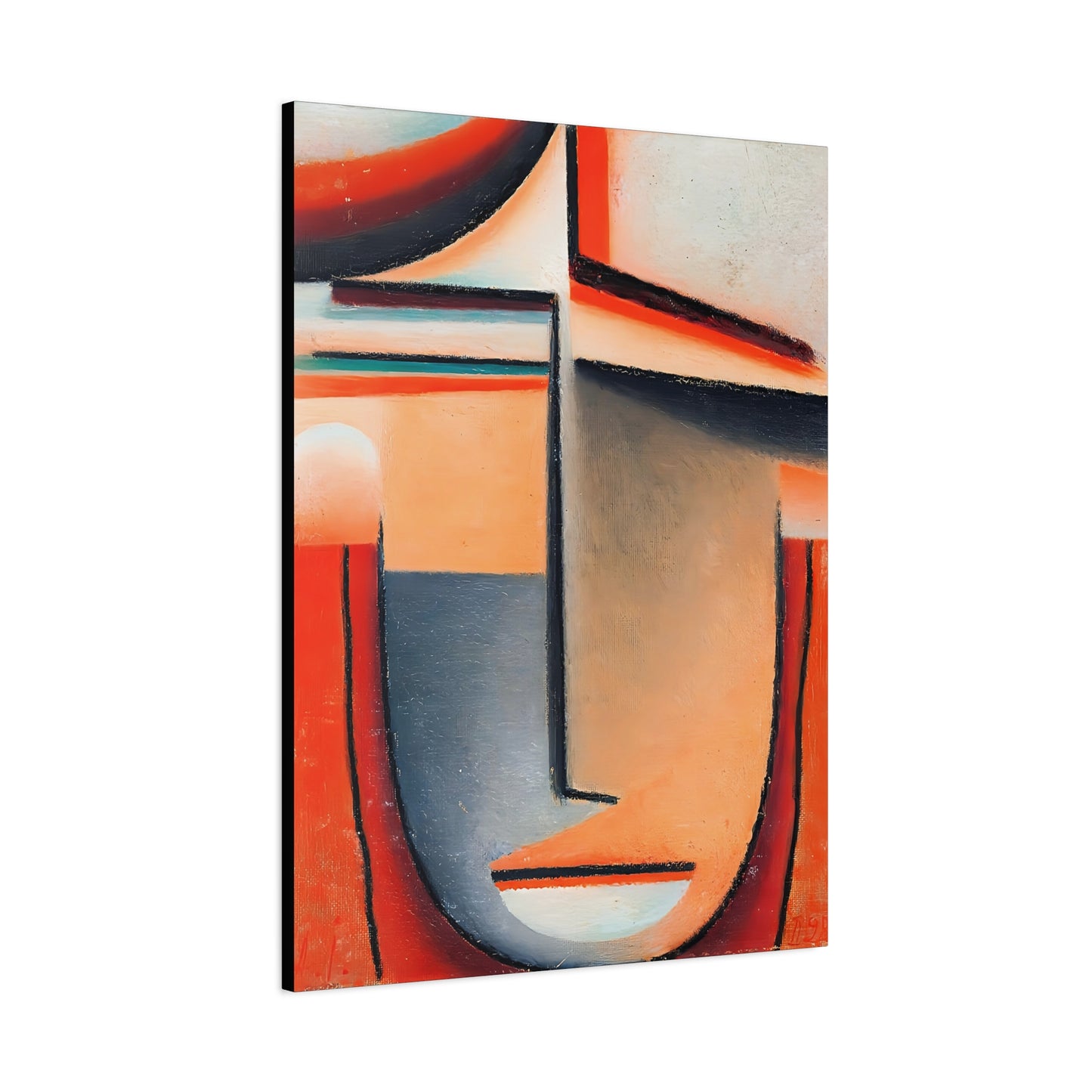 Abstract Head - Tragic (1928) by Alexej von Jawlensky / Reproduction Fine Art sur Toile /  Epaisseur 3.2 cm - 1.25 inch