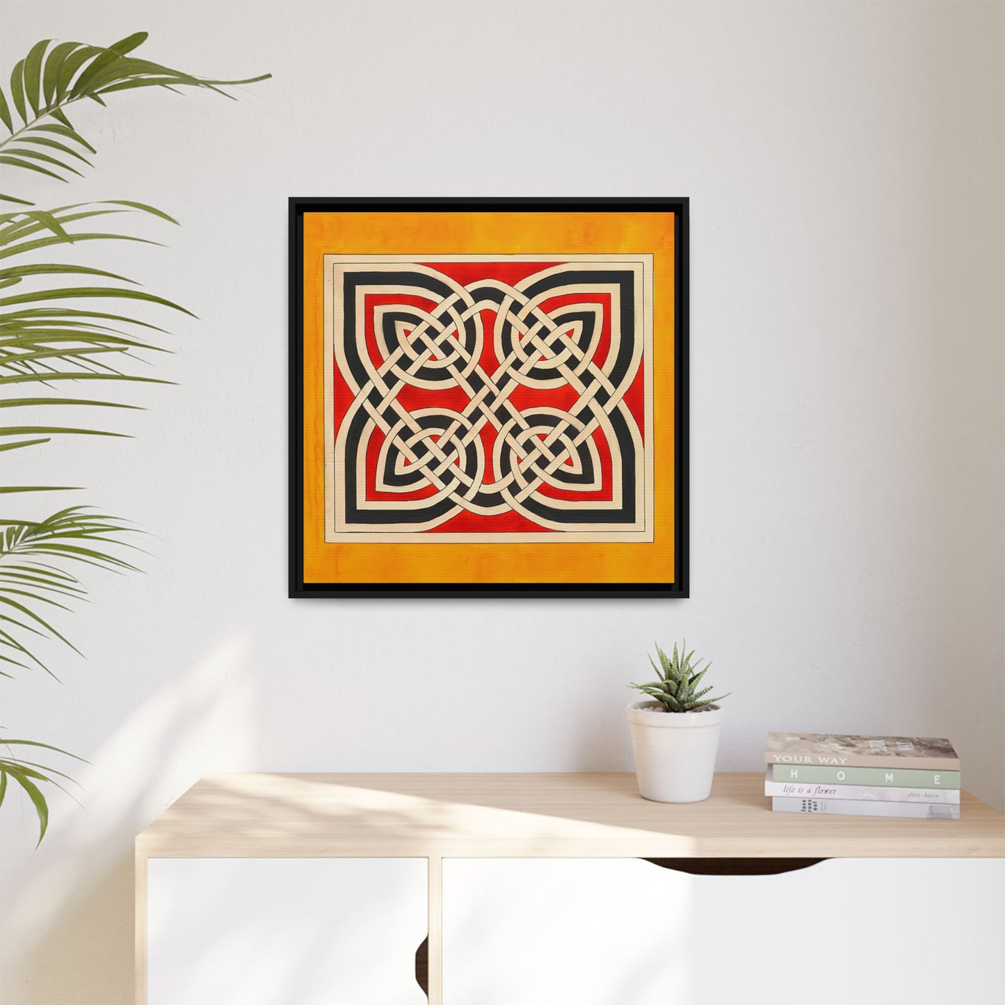 Celtic Ornament (ca 1900) by Elizabeth A. Nedwill / Toile encadrée sur caisse américaine
