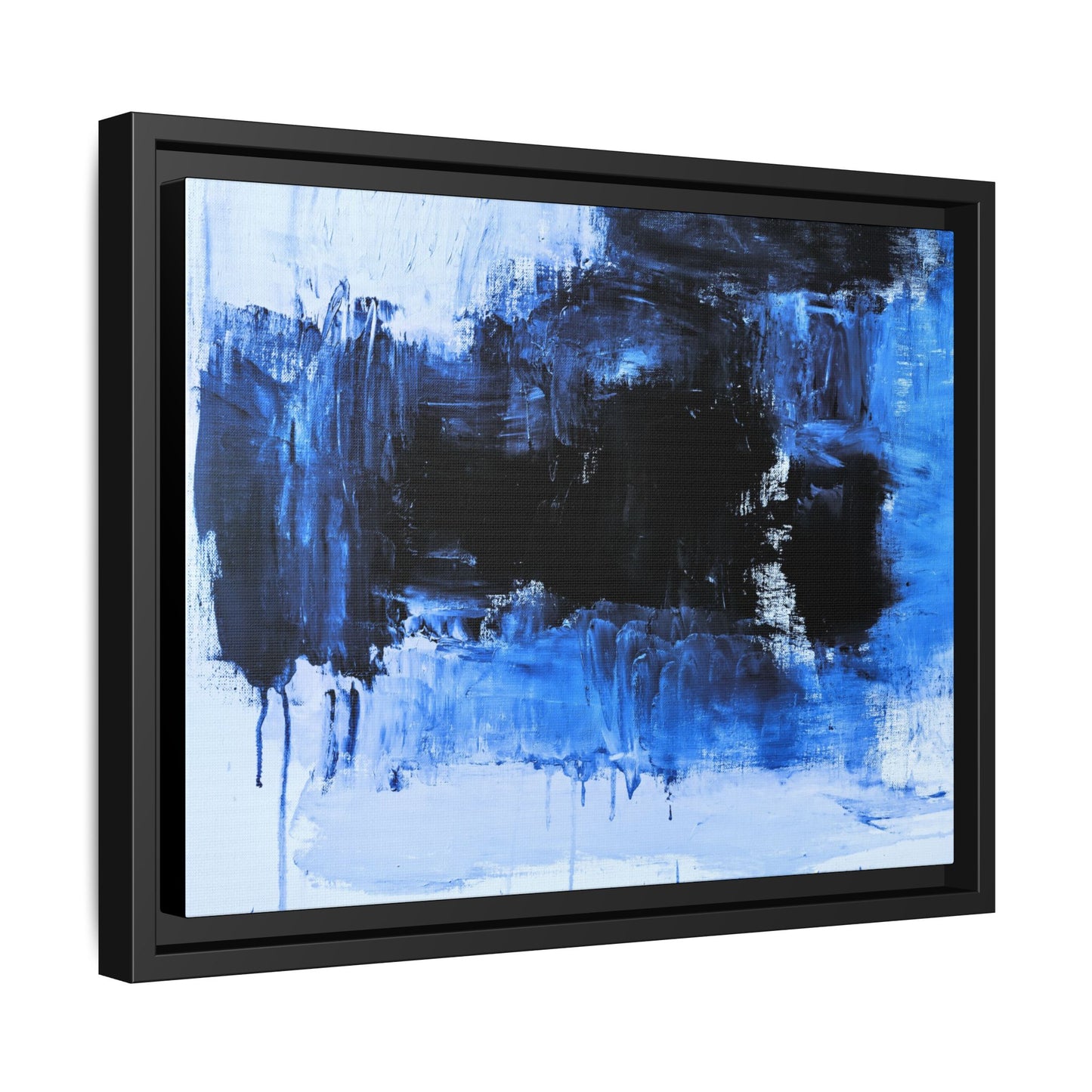Tableau Beaux Arts Black Ocean "Série Sign Collections" / Toile encadrée sur caisse américaine