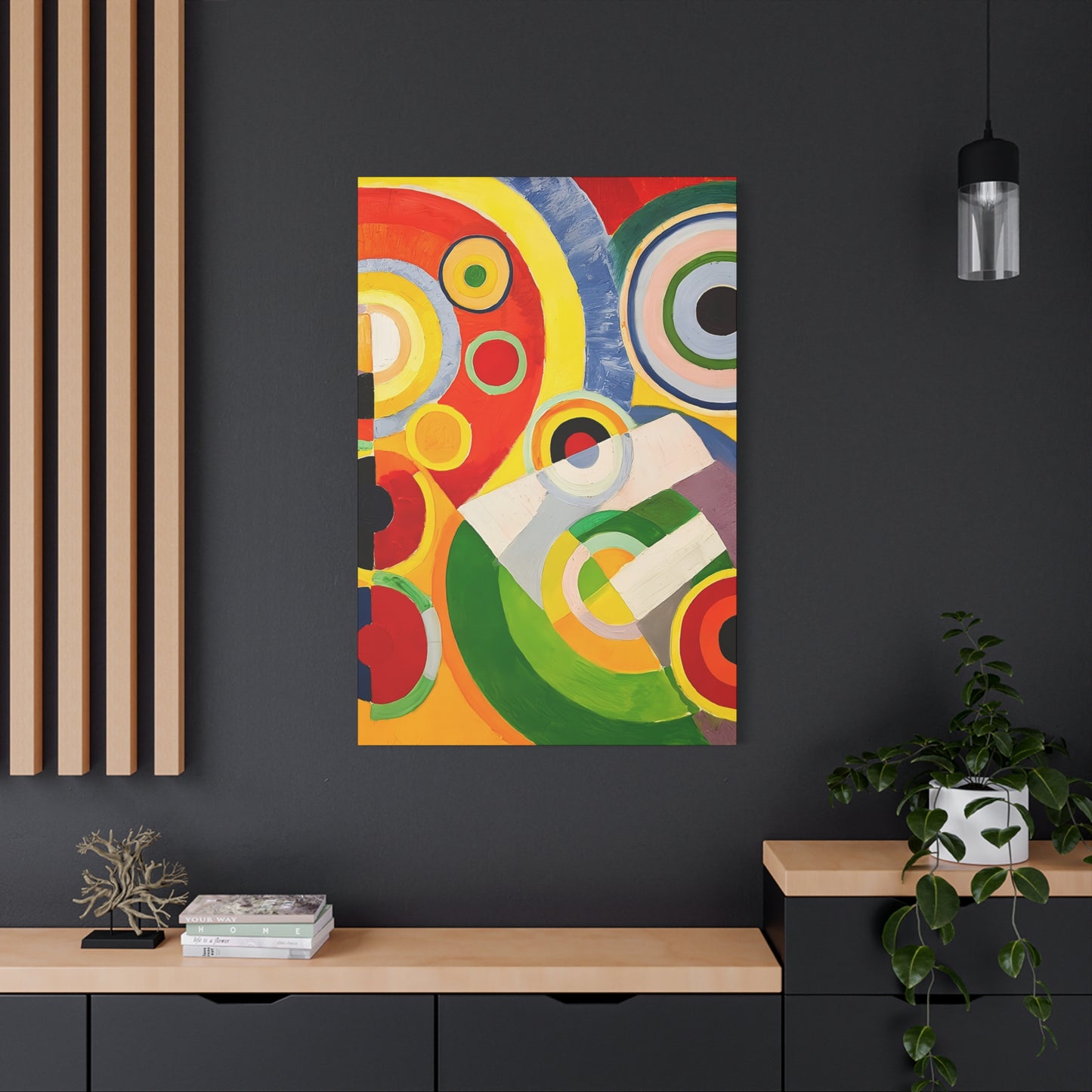 Rythme, Joie de vivre (1930) by Robert Delaunay / Reproduction Fine Art sur Toile / Large Epaisseur 3.2 cm - 1.25 inch