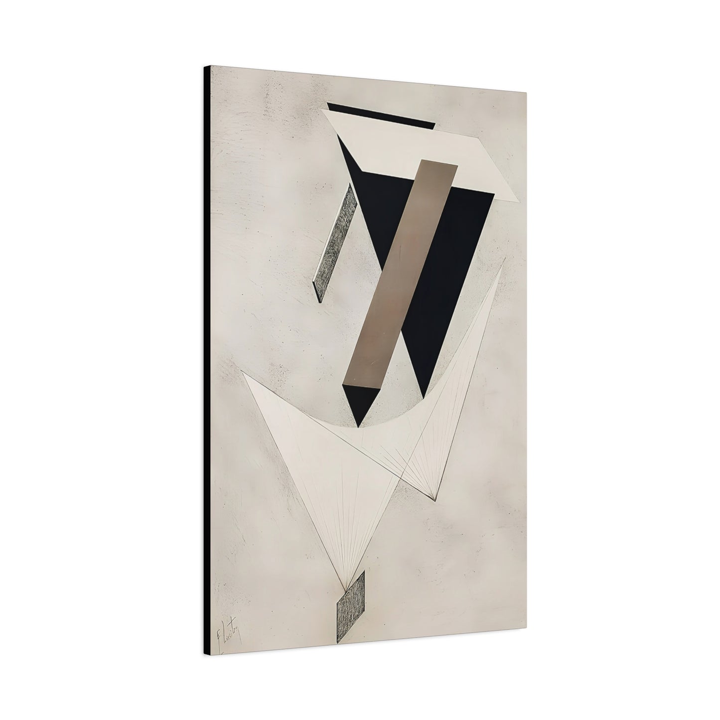 Kestnermappe Proun, Rob. Levnis and Chapman GmbH Hannover #4 (1923)  by El Lissitzky / Reproduction Fine Art sur Toile / 3.2 cm - 1.25 inch