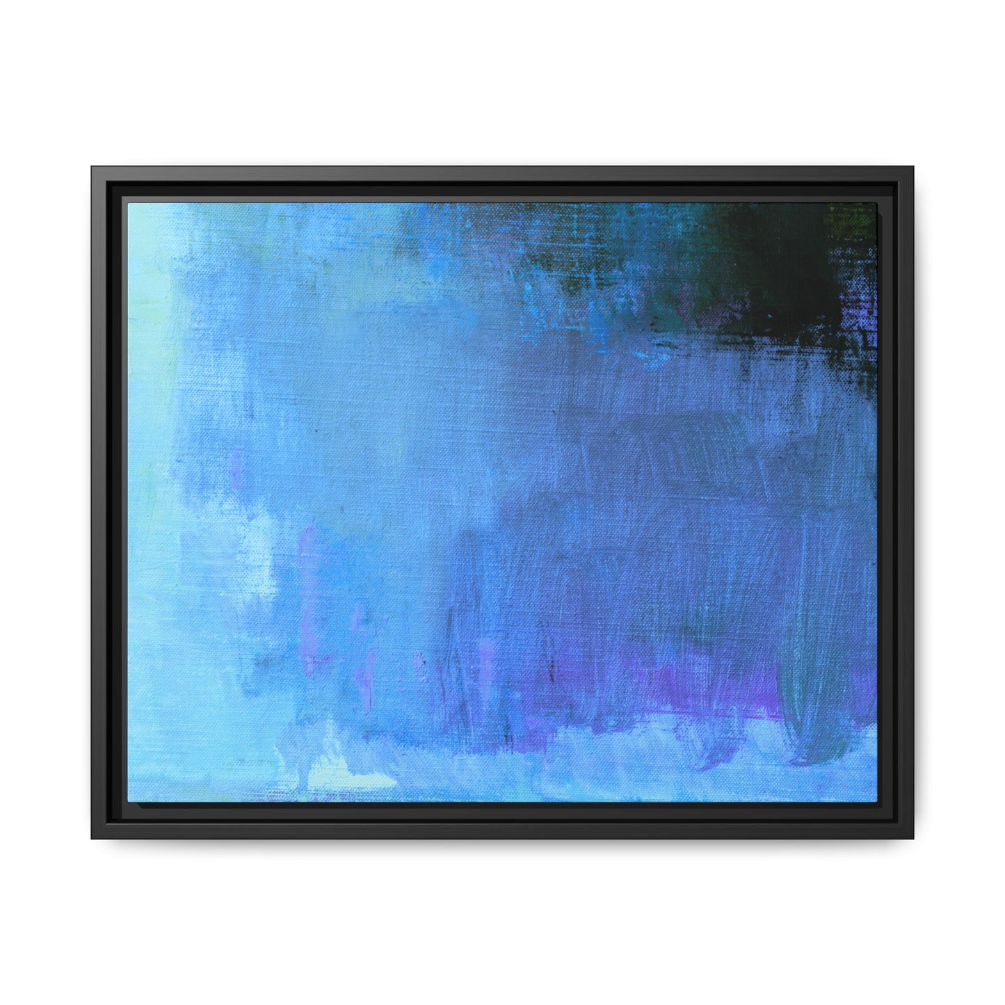 Tableau Contemporain Azuréen "Série Sign Collections" / Toile encadrée sur caisse américaine