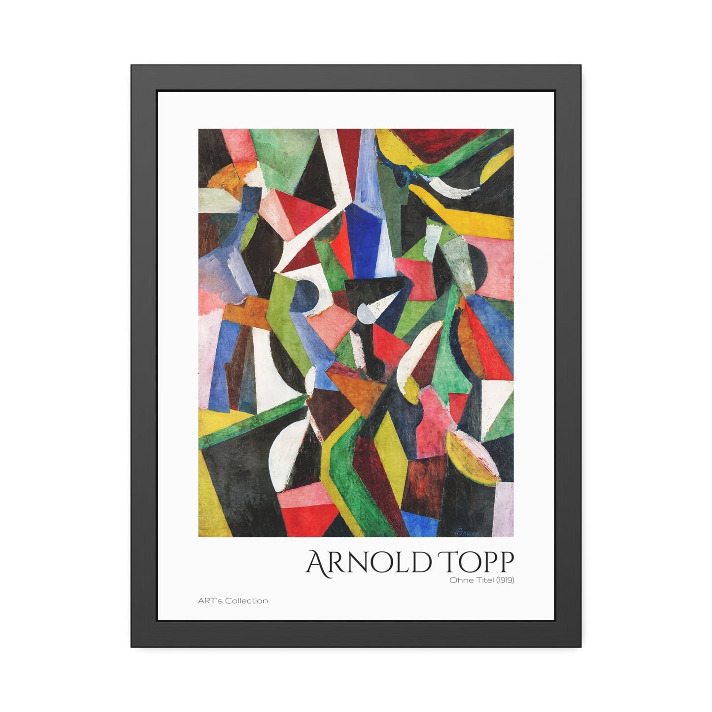 Ohne Titel (1919) by Arnold Topp / Affiche Encadrée série ART's Collection