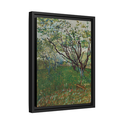 The Flowering Orchard (1888) by Vincent van Gogh / Toile encadrée sur caisse américaine