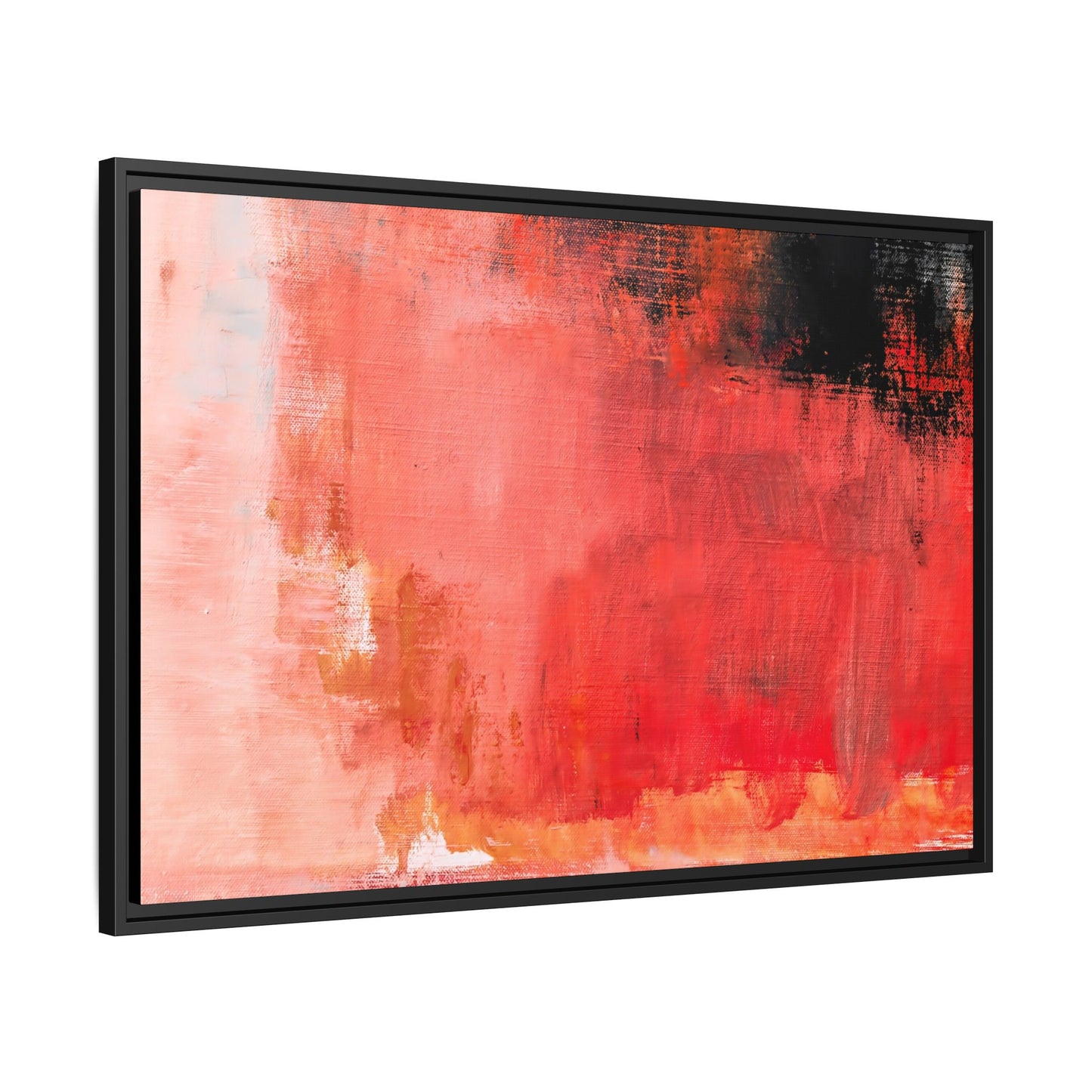Tableau Contemporain Ecarlate "Série Sign Collections" / Toile encadrée sur caisse américaine