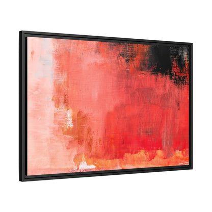 Tableau Contemporain Ecarlate "Série Sign Collections" / Toile encadrée sur caisse américaine