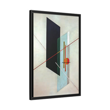 A IX (1923) by László Moholy-Nagy  / Toile encadrée sur caisse américaine