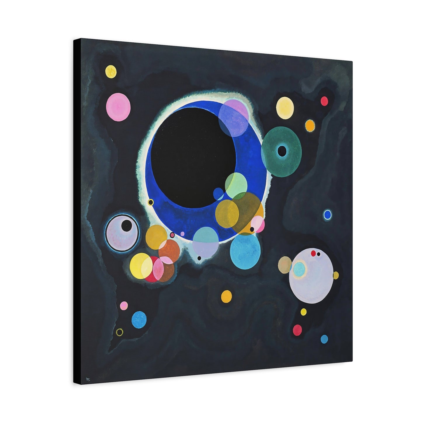 Several Circles (1926) by Wassily Kandinsky  / Reproduction Fine Art sur Toile / Epaisseur 3,2cm - 1'25 po