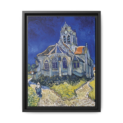 The Church in Auvers-sur-Oise, View from the Chevet (1890) by Vincent van Gogh / Toile encadrée sur caisse américaine