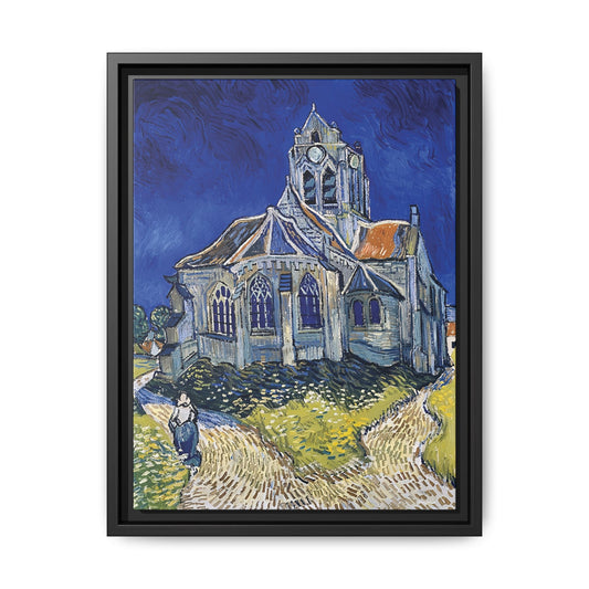 The Church in Auvers-sur-Oise, View from the Chevet (1890) by Vincent van Gogh / Toile encadrée sur caisse américaine