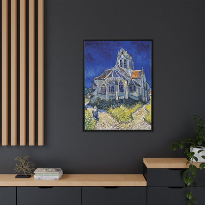The Church in Auvers-sur-Oise, View from the Chevet (1890) by Vincent van Gogh / Toile encadrée sur caisse américaine