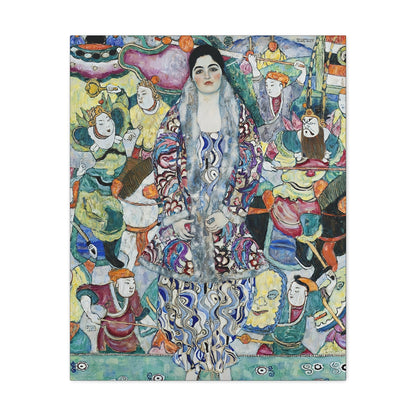Portrait of Friederike Maria Beer (1916) by Gustav Klimt / Reproduction Fine Art sur Toile /  Epaisseur 3.2 cm - 1.25 inch