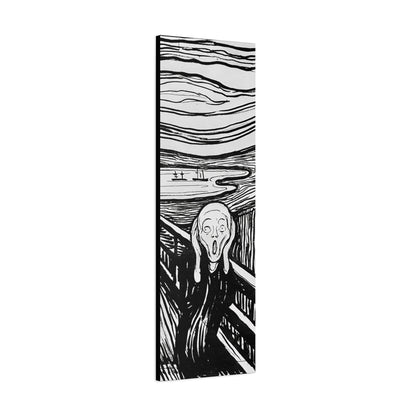 The Scream (1895) by Edvard Munch / Reproduction Fine Art sur Toile / Epaisseur 3,2cm - 1'25 po