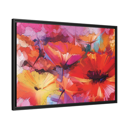 Tableau Floral Garance "Série Sign Collections" / Toile encadrée sur caisse américaine