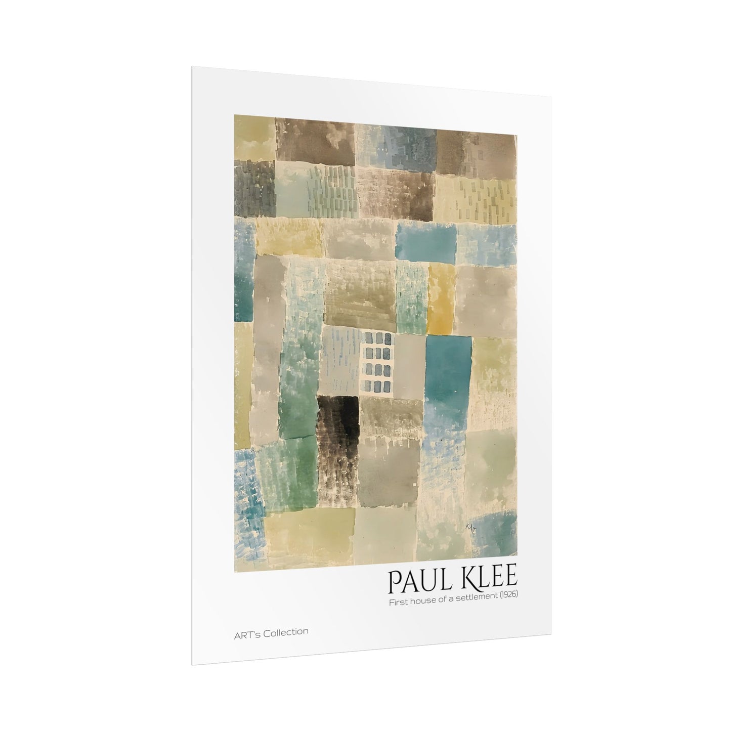 First house of a settlement (1926)  by Paul Klee / Affiche imprimée - Série ART's Collection