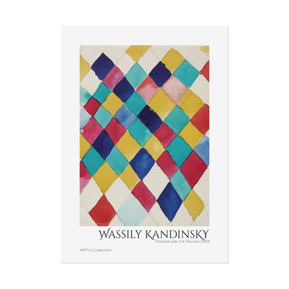 Farbstudie mit Rauten (1913) by Wassily Kandinsky / Affiche imprimée - Série ART's Collection