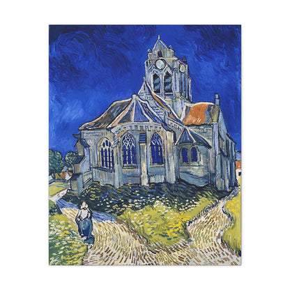 The Church in Auvers-sur-Oise (1890)  by Vincent van Gogh  / Reproduction Fine Art sur Toile / Epaisseur 3,2cm - 1'25 po