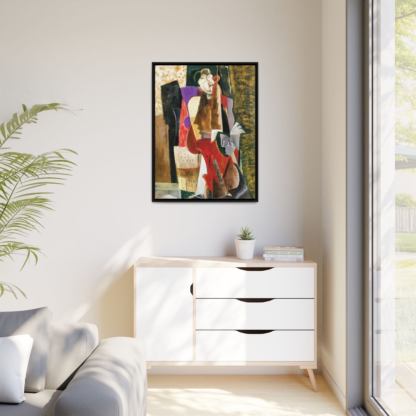 The Cellist (1917) by Max Weber  / Toile encadrée sur caisse américaine