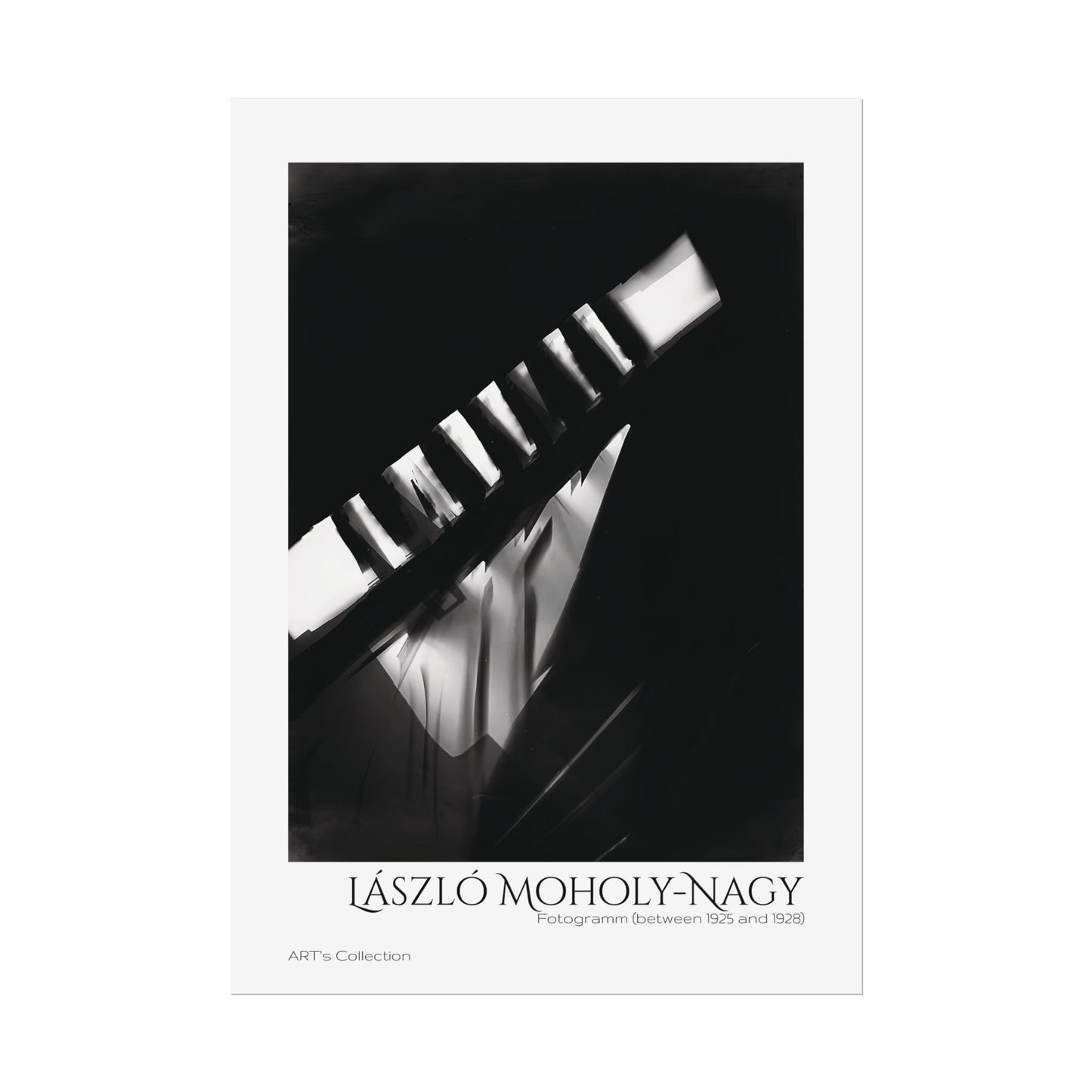 Fotogramm (between 1925 and 1928) by László Moholy-Nagy / Affiche imprimée - Série ART's Collection