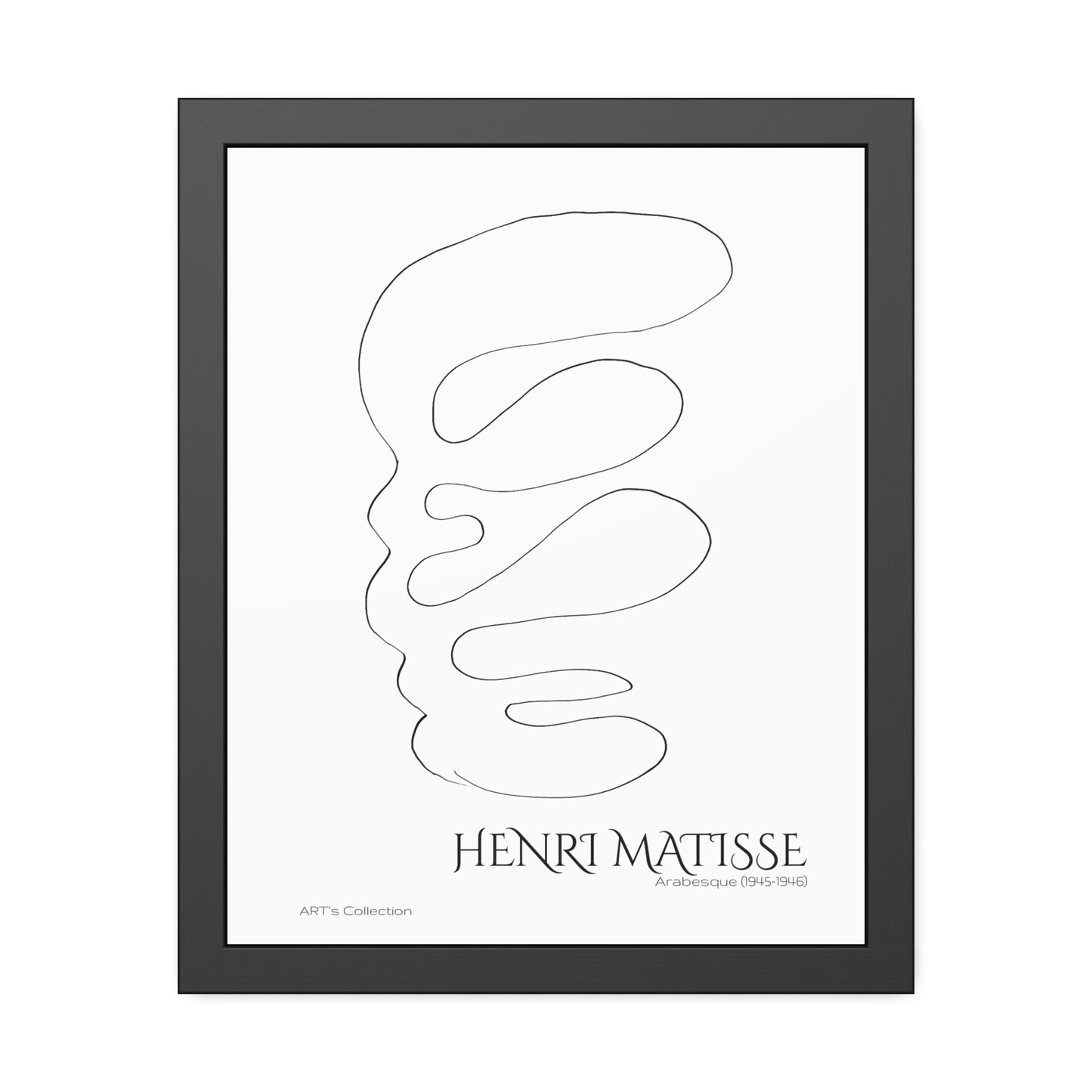 Arabesque (1945-1946)) by Henri Matisse / Affiche Encadrée série ART's Collection