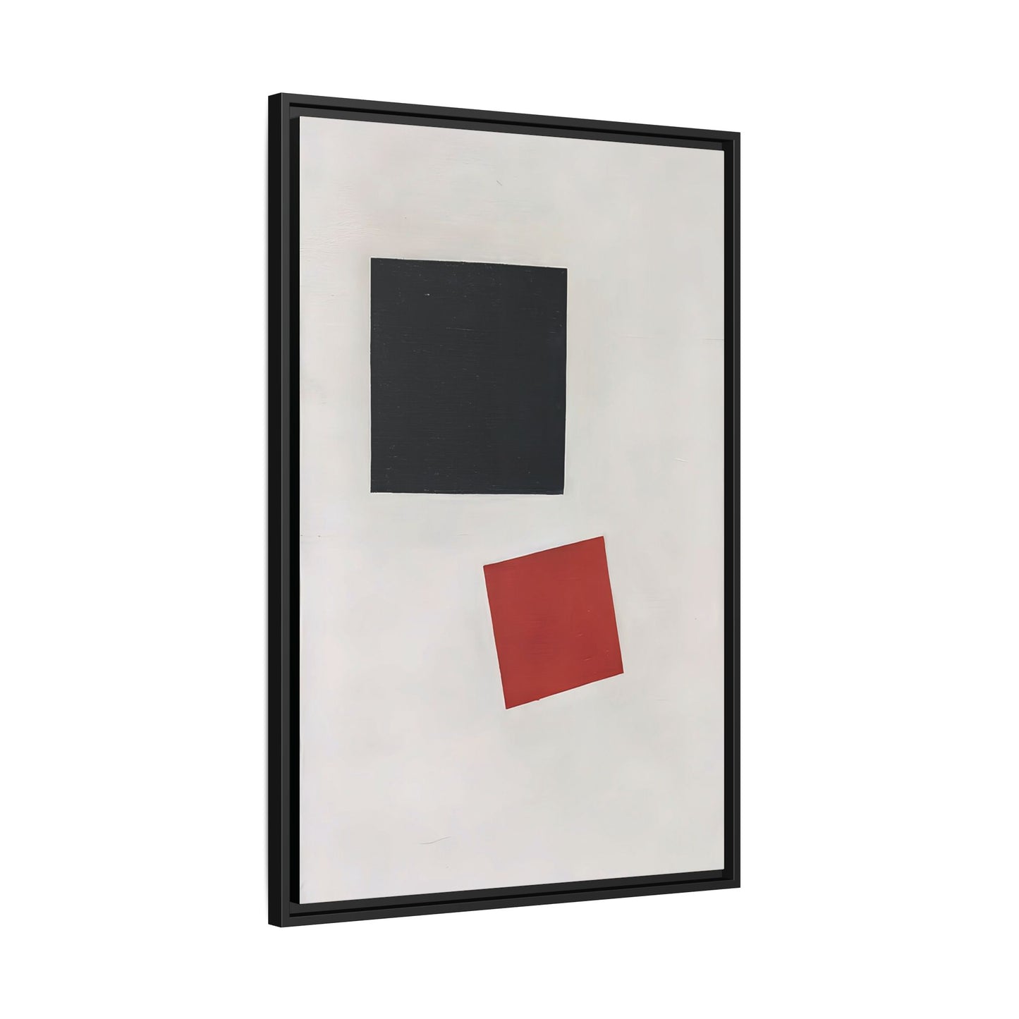 Black Square and Red Square (1915) by Kazimir Malevich  / Toile encadrée sur caisse américaine