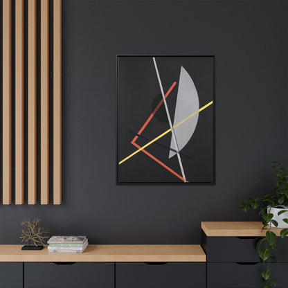 E IV - Konstruktion VII (ca 1922) by László Moholy-Nagy  / Toile encadrée sur caisse américaine