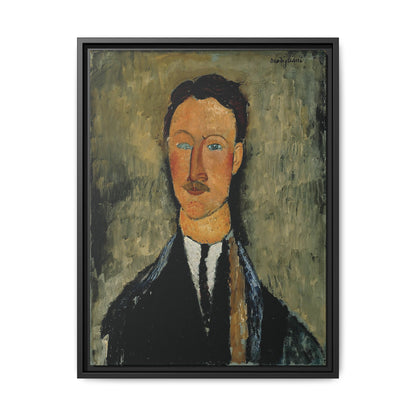 Portrait Of The Artist Léopold Survage (1918) by Amedeo Modigliani / Toile encadrée sur caisse américaine