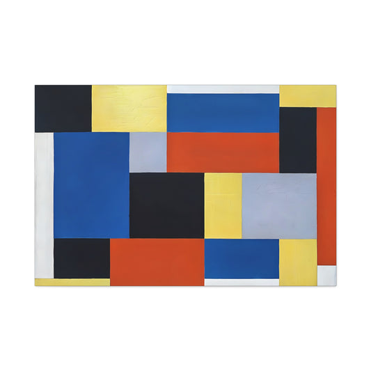 Composition XX (1920) by Theo van Doesburg  / Reproduction Fine Art sur Toile / Epaisseur 3.2 cm - 1.25 inch
