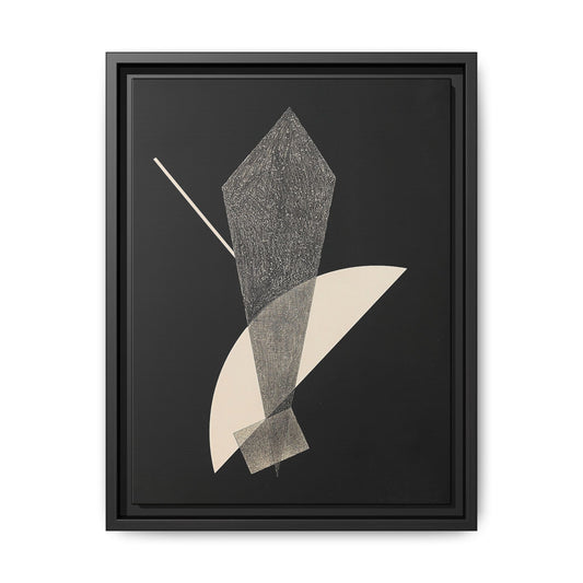 Konstruktion V (1923) by László Moholy-Nagy  / Toile encadrée sur caisse américaine