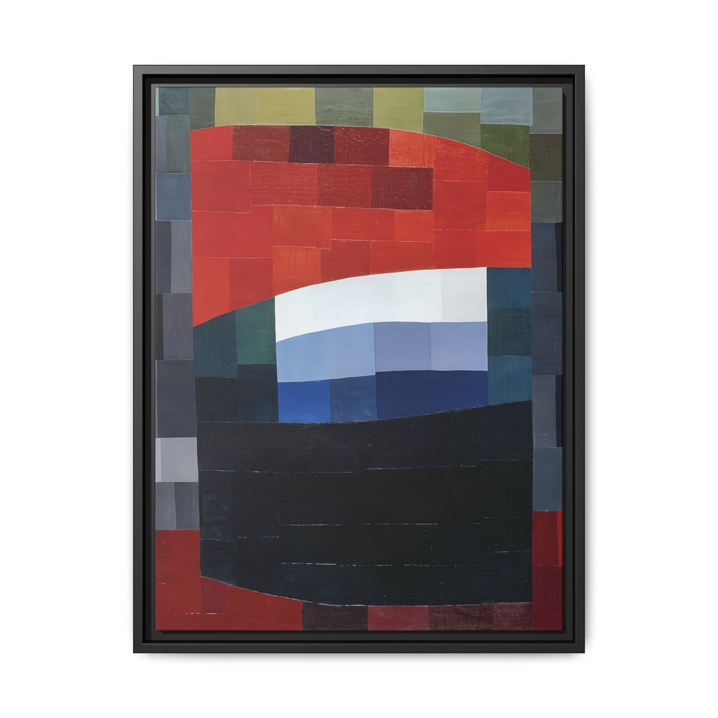 My Sky is Red (1933)  by Otto Freundlich / Toile encadrée sur caisse américaine