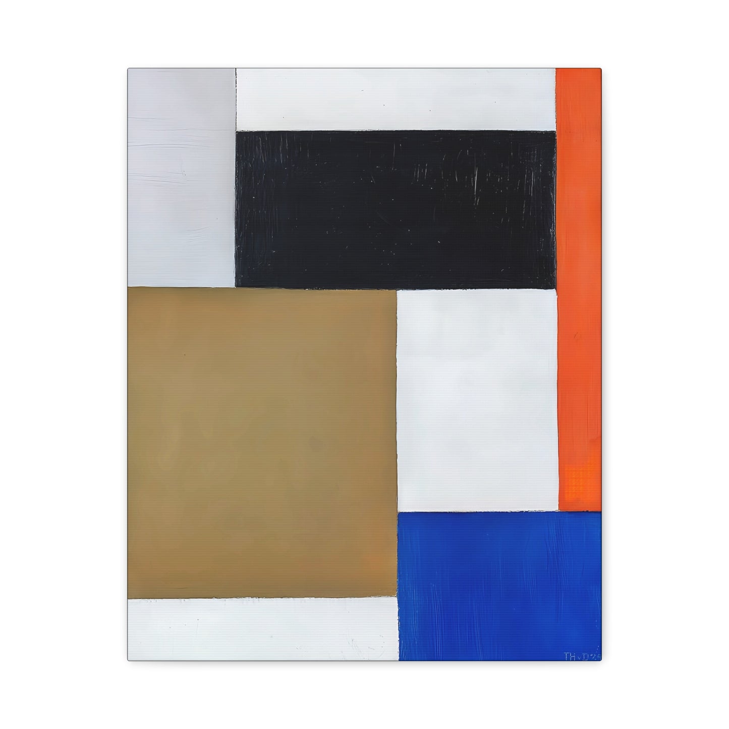 Composition (1923 - 1924) by Theo van Doesburg / Reproduction Fine Art sur Toile / Epaisseur 3,2cm - 1'25 po