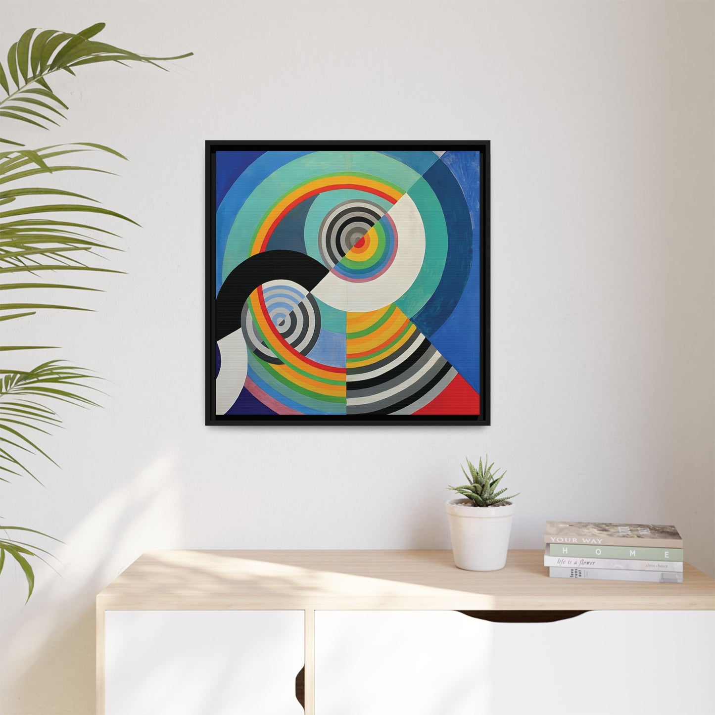 Rythme Numéro 3 (1938)  by Robert Delaunay  / Toile encadrée sur caisse américaine