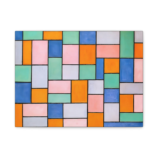 Composition in dissonances (1919) by Theo van Doesburg  / Reproduction Fine Art sur Toile / Epaisseur 3.2 cm - 1.25 inch
