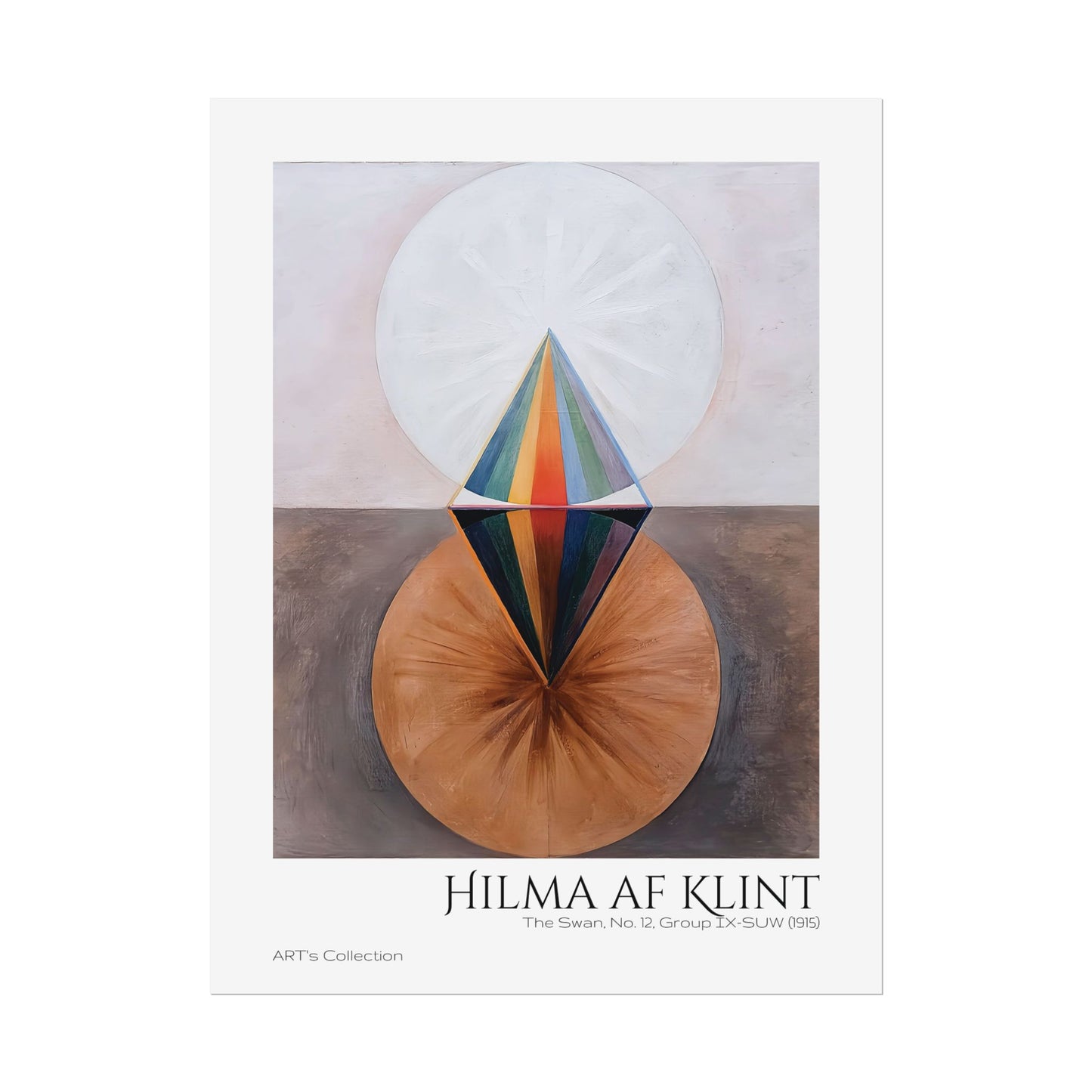 The Swan, No. 12, Group IX-SUW (1915)  by Hilma af Klint  / Affiche imprimée - Série ART's Collection