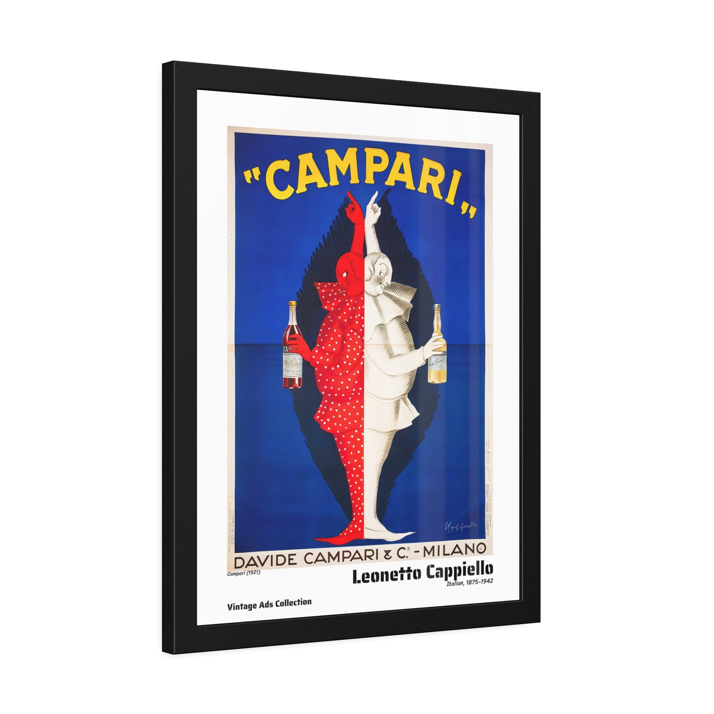 Campari (1921) by Leonetto Cappiello / Affiche Encadrée Série Vintage Ads Collection