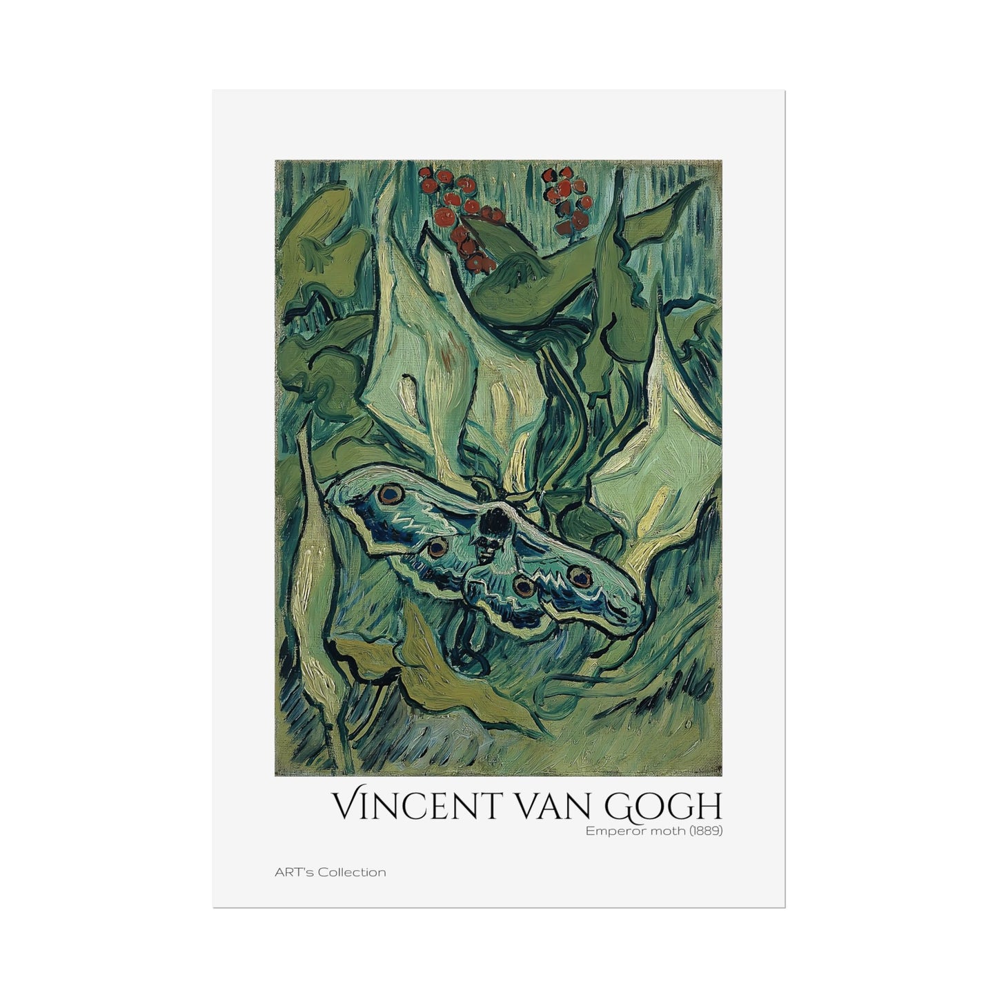 Emperor moth (1889) by Vincent van Gogh / Affiche imprimée - Série ART's Collection