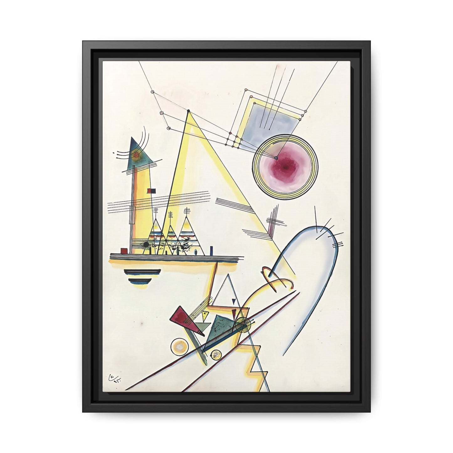 Wassily Kandinsky / Delicate Soul (1925) / Toile encadrée sur caisse américaine