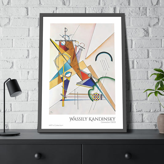 Gewebe (1923) by Wassily Kandinsky / Affiche Encadrée série ART's Collection