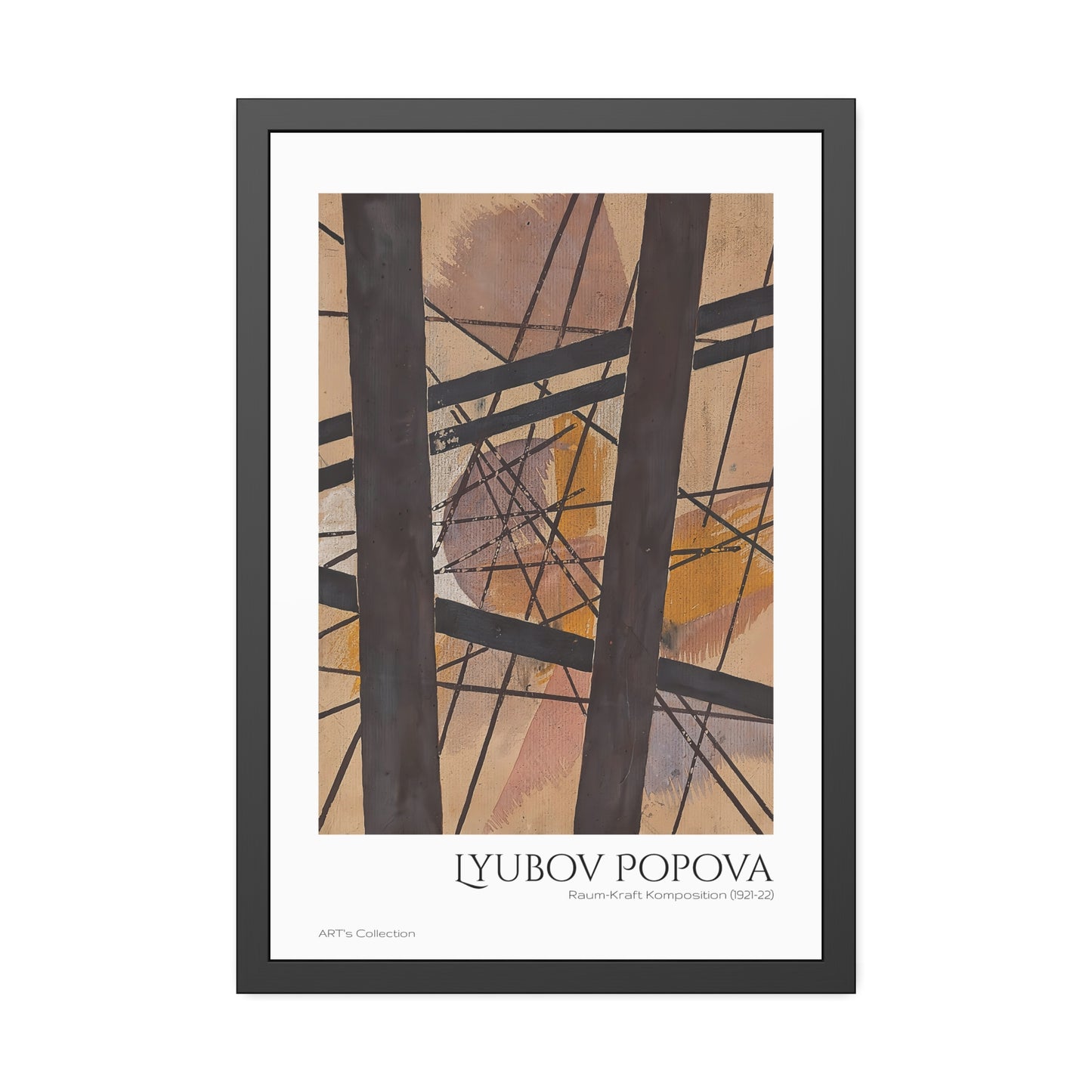 Raum-Kraft Komposition (1921-22) by Lyubov Popova  / Affiche Encadrée série ART's Collection