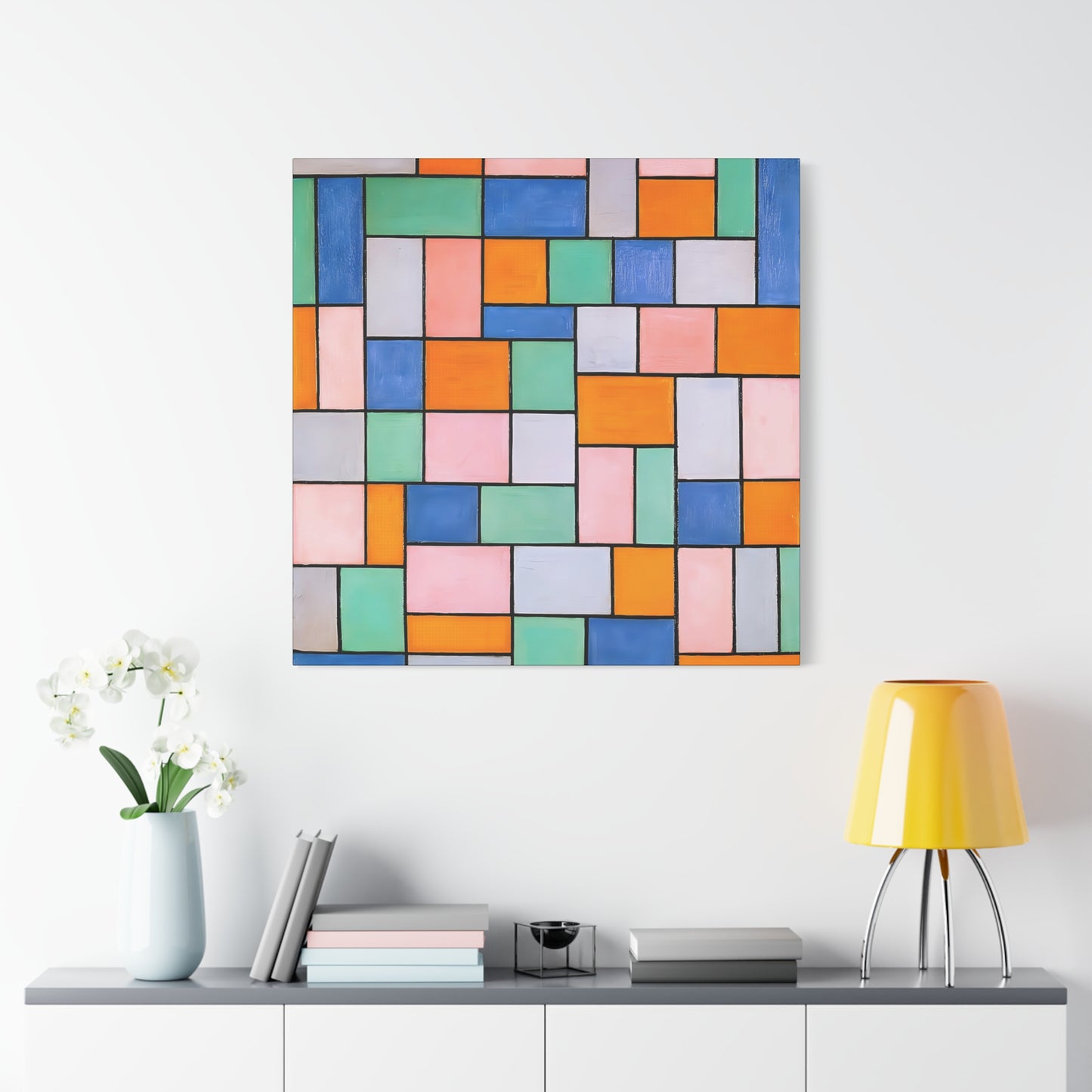 Composition in dissonances (1919) by Theo van Doesburg  / Reproduction Fine Art sur Toile / Epaisseur 3.2 cm - 1.25 inch