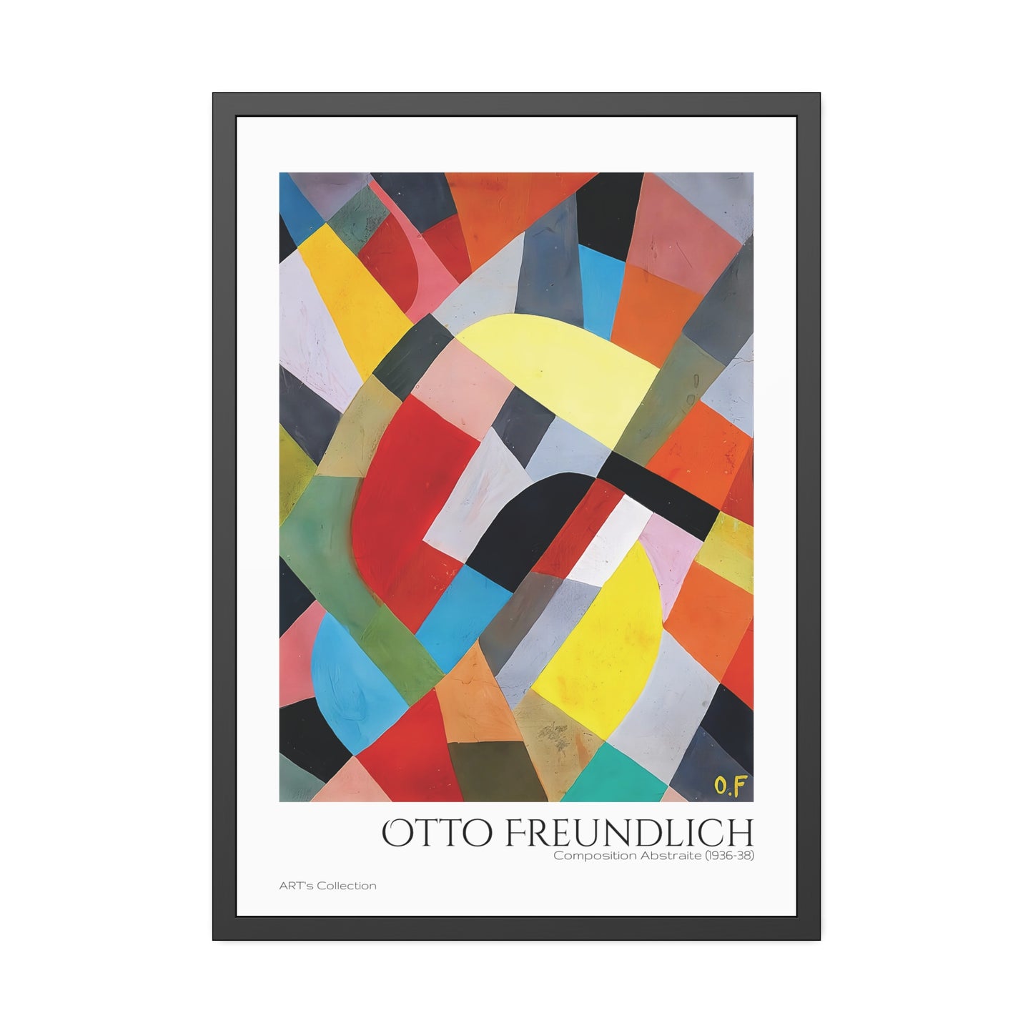 Composition Abstraite (1936-38) by Otto Freundlich  / Affiche Encadrée série ART's Collection