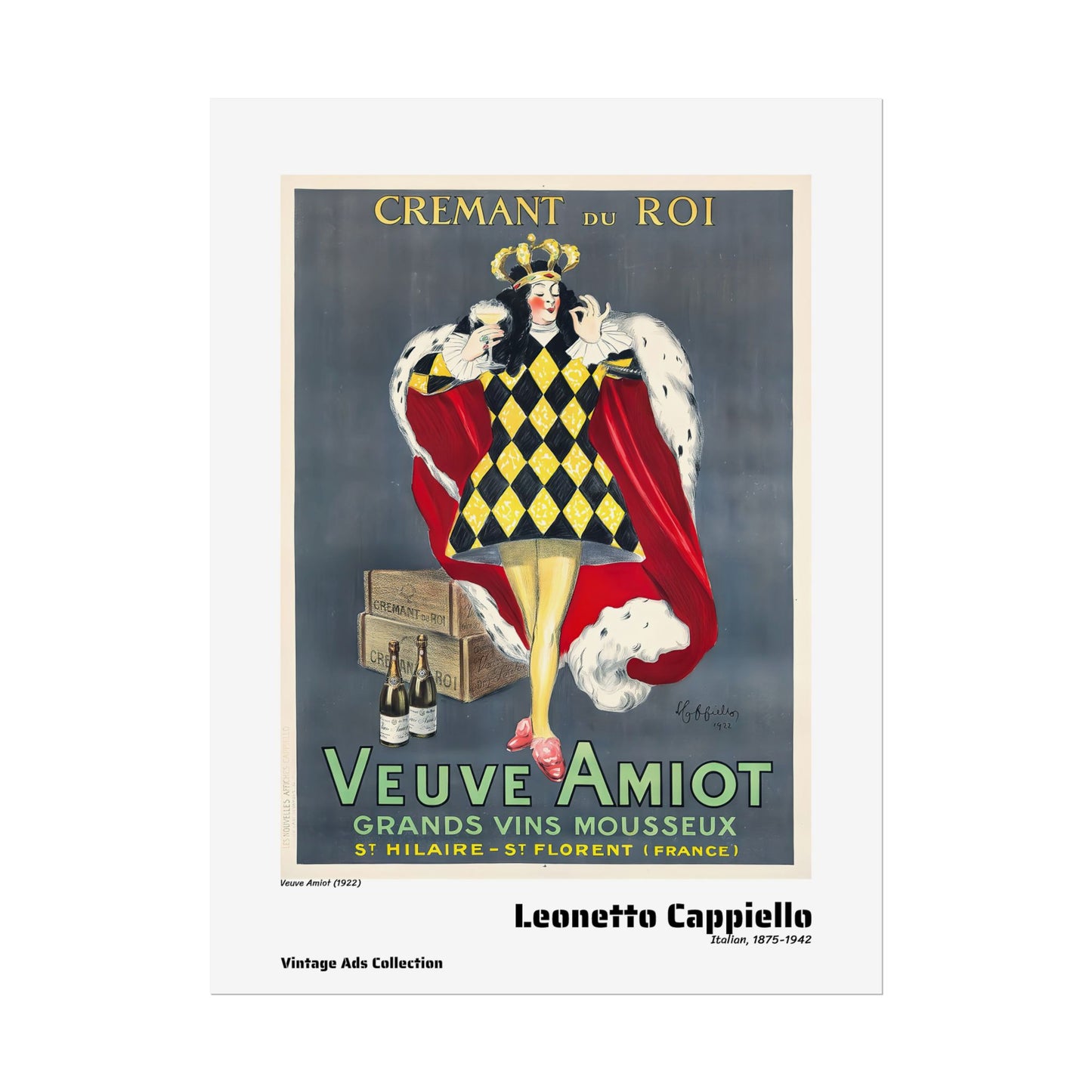 Veuve Amiot (1922) by Leonetto Cappiello / Affiche imprimée - Série Vintage Ads Collection