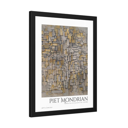 Tableau No. 2,Composition No. VII (1913) by Piet Mondrian / Affiche Encadrée série ART's Collection