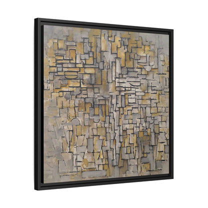 Tableau Numéro 2 Composition VII (1913) by  Piet Mondrian  / Toile encadrée sur caisse américaine
