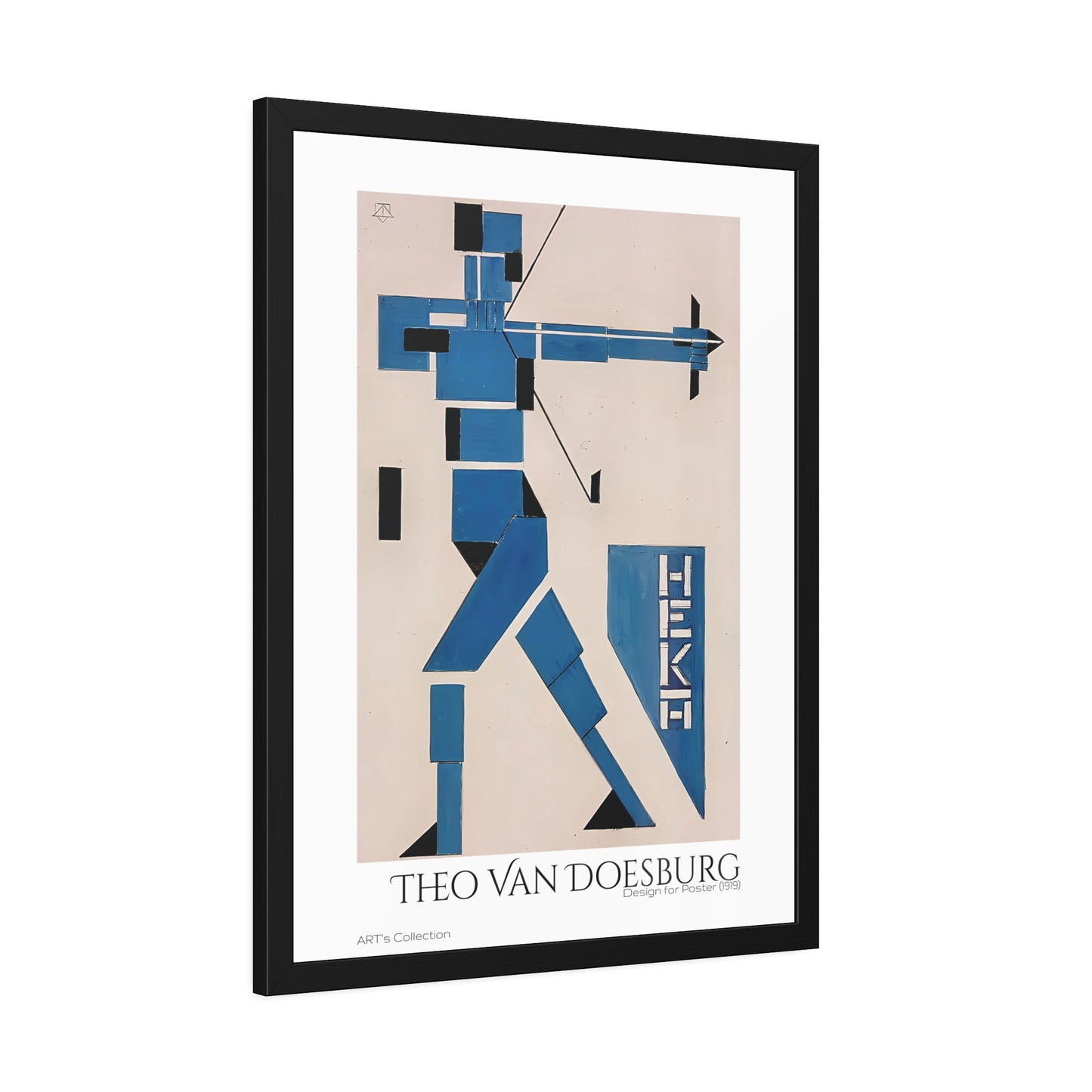 Design for Poster (1919) by Theo van Doesburg  / Affiche Encadrée série ART's Collection